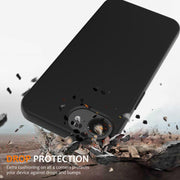 For iPhone 16e Shockproof Silicone Magsafe Phone Case(Black)