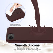 For iPhone 16e Shockproof Silicone Magsafe Phone Case(Plum Color)