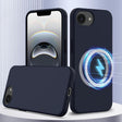 For iPhone 16e Shockproof Silicone Magsafe Phone Case(Navy Blue) - iPhone 16e Cases by PMC TechLife | Online Shopping South Africa | PMC TechLife | Buy Now Pay Later Mobicred