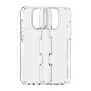 For iPhone 16 Pro Two-color Shockproof High Transparency TPU Phone Case(White)