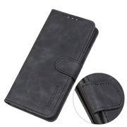 For iPhone 16 Pro Max KHAZNEH Retro Texture Leather Phone Case(Black)
