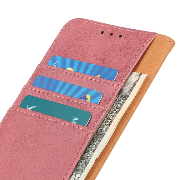 For iPhone 16e KHAZNEH Cowhide Texture Horizontal Flip Leather Phone Case(Pink)