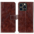 For iPhone 16 Pro Retro Crazy Horse Texture Horizontal Flip Leather Phone Case(Brown) - iPhone 16 Pro Cases by PMC TechLife | Online Shopping South Africa | PMC TechLife | Buy Now Pay Later Mobicred