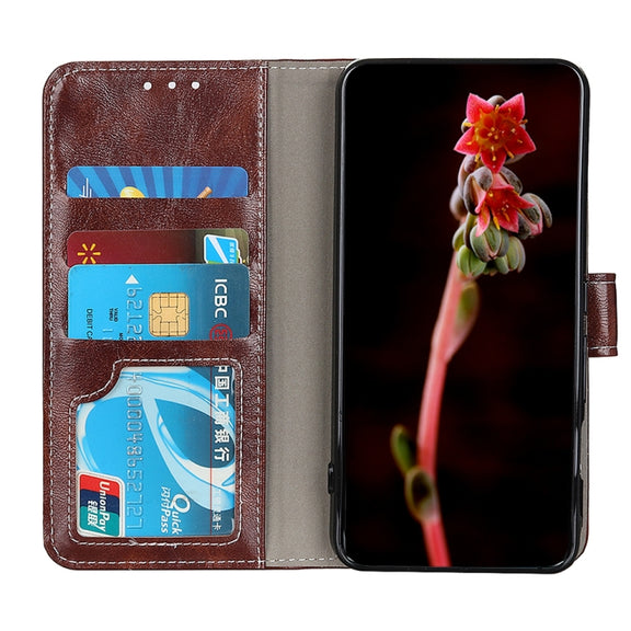 For iPhone 16e Retro Crazy Horse Texture Horizontal Flip Leather Phone Case(Brown)