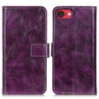 For iPhone 16e Retro Crazy Horse Texture Horizontal Flip Leather Phone Case(Purple) - iPhone 16e Cases by PMC TechLife | Online Shopping South Africa | PMC TechLife | Buy Now Pay Later Mobicred