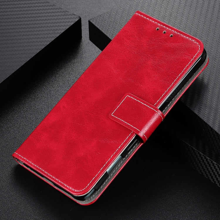 For iPhone 16e Retro Crazy Horse Texture Horizontal Flip Leather Phone Case(Red)
