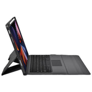 For iPad 10th Gen 10.9 2022 Integrated Bluetooth Keyboard Leather Case with Backlight & Touchpad(Black)