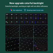 For iPad Pro 11 2022 / 2021 / 2020 Integrated Bluetooth Keyboard Leather Case with Backlight & Touchpad(Black)