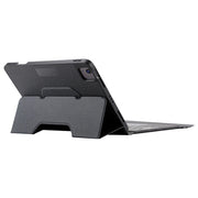 For iPad Pro 12.9 2022 / 2021 / 2020 Integrated Bluetooth Keyboard Leather Case with Backlight & Touchpad(Black)