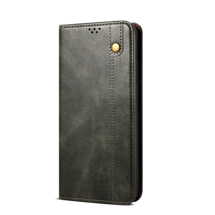 For vivo X100 Oil Wax Crazy Horse Texture Leather Phone Case(Green)