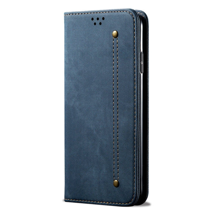 For Honor X6A Denim Texture Flip Leather Phone Case(Blue)