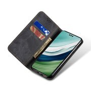 For Honor 100 Denim Texture Flip Leather Phone Case(Black)