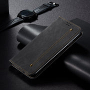 For Honor Play 8T 5G / X7b Denim Texture Flip Leather Phone Case(Black)