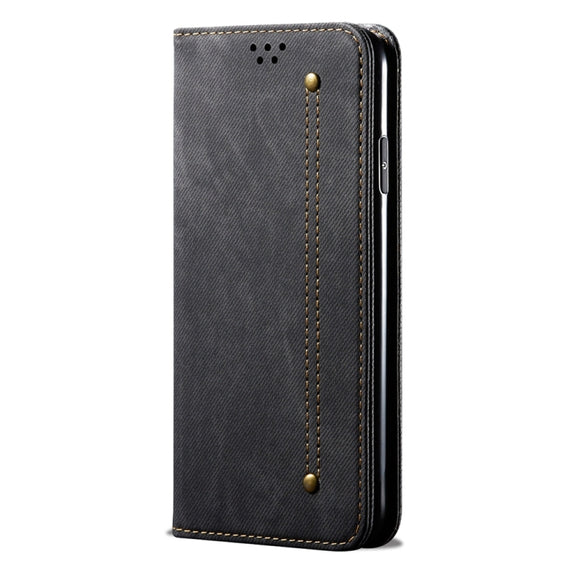For Honor Magic6 Lite / X9b 5G Denim Texture Flip Leather Phone Case(Black)