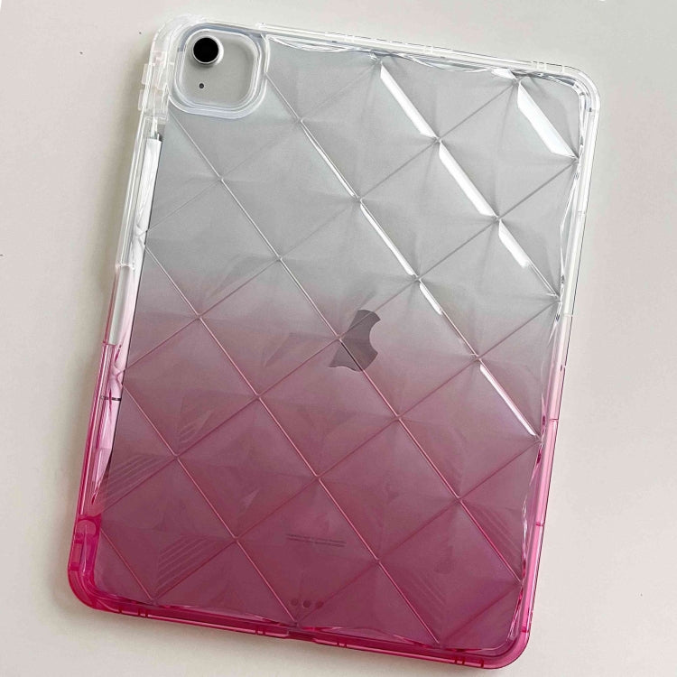 For iPad Air 11 2025 / 2024 Gradient Diamond Plaid TPU Tablet Case(Gradient Pink)