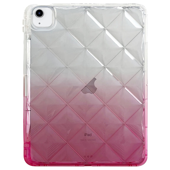 For iPad Air 11 2025 / 2024 Gradient Diamond Plaid TPU Tablet Case(Gradient Pink)