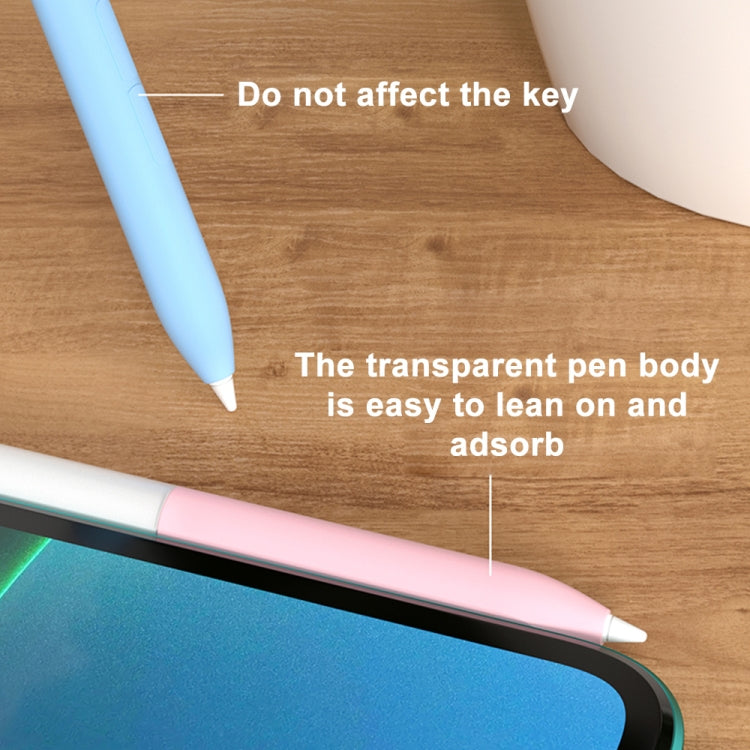 For Xiaomi Stylus Pen 2 Jelly Style Translucent Silicone Protective Pen Case(Grey)