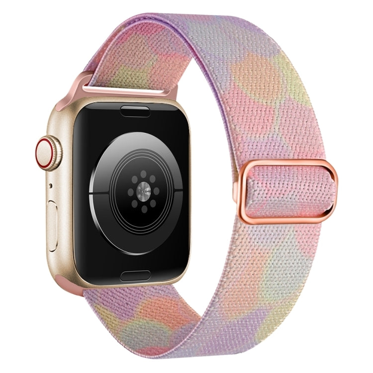 For Apple Watch Ultra 2 49mm Painted Pattern Nylon Replacement Watch Band(Symphony Bubbles)