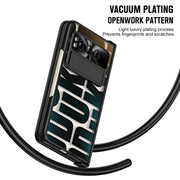 For Google Pixel Fold Integrated Electroplating Folding Phone Case(Black)