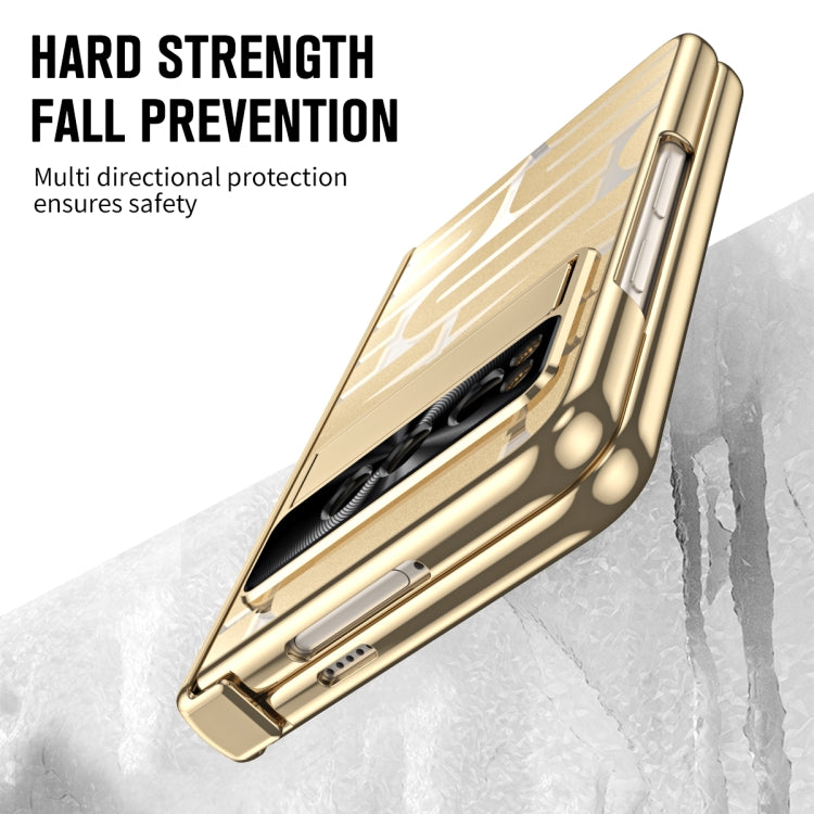 For Google Pixel Fold Integrated Electroplating Folding Phone Case(Gold)