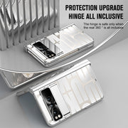 For Google Pixel Fold Integrated Electroplating Folding Phone Case(Silver)