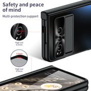 For Google Pixel Fold Integrated Electroplating Folding All-inclusive Phone Case(Black)