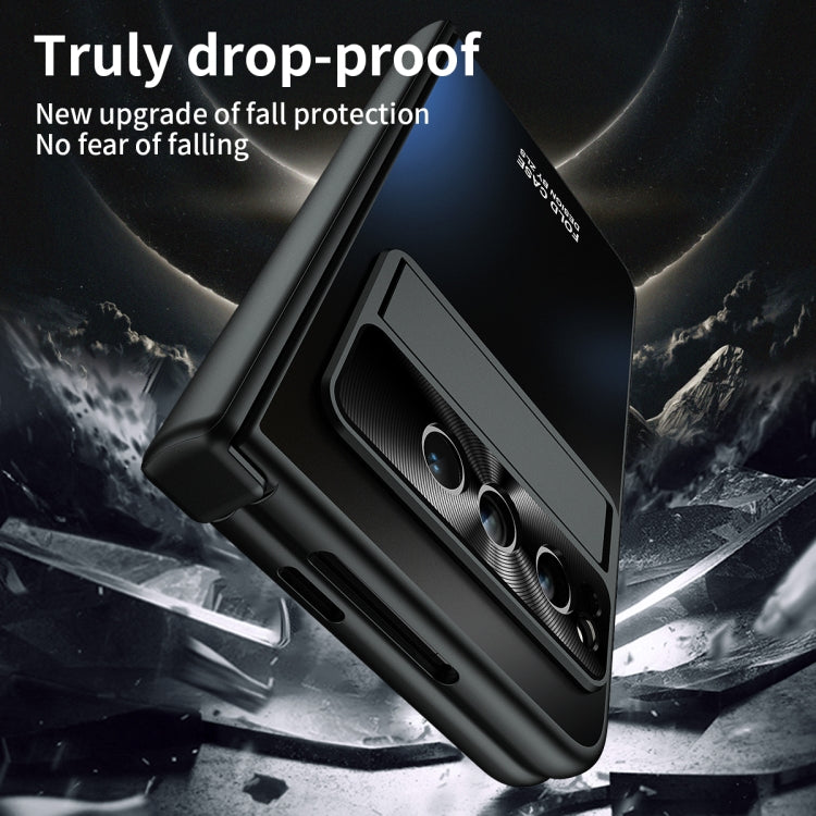 For Google Pixel Fold Integrated Electroplating Folding All-inclusive Phone Case(Black)