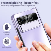 For Google Pixel Fold Integrated Electroplating Folding All-inclusive Phone Case(Purple)