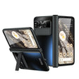 For Google Pixel Fold Integrated Electroplating Folding All-inclusive Phone Case with Pen Slot & Hinge(Black) - Google Cases by PMC TechLife | Online Shopping South Africa | PMC TechLife | Buy Now Pay Later Mobicred