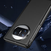 For Huawei Mate X3 Litchi Pattern Foldable Side Window View Protective Phone Case(Black)