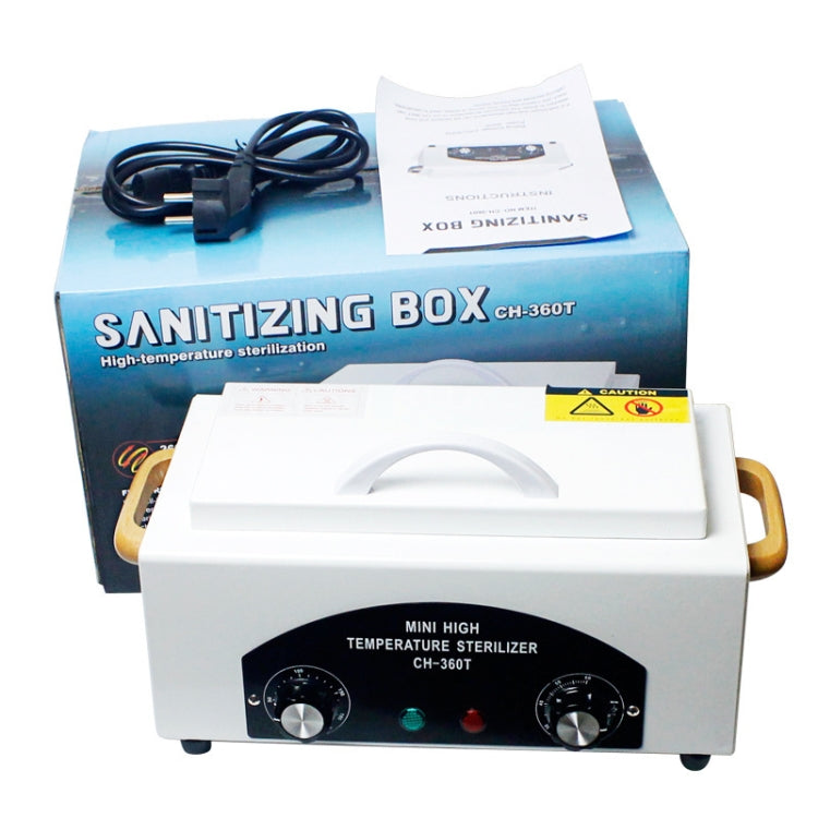 Stainless Steel Household High Temperature Towel Manicure Disinfection Cabinet(EU Plug)
