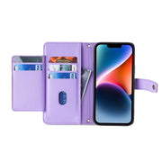 For Tecno Pova 5 Pro Sheep Texture Cross-body Zipper Wallet Leather Phone Case(Purple)