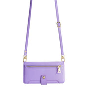 For Sharp Aquos R9 Sheep Texture Cross-body Zipper Wallet Leather Phone Case(Purple)