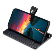 For Sharp Aquos Wish4 Sheep Texture Cross-body Zipper Wallet Leather Phone Case(Black)