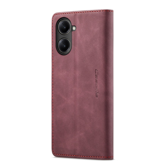 For Realme 10 Pro 5G CaseMe 013 Multifunctional Horizontal Flip Leather Phone Case(Wine Red)