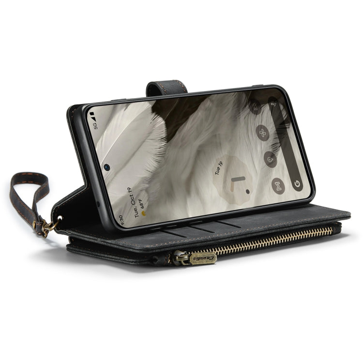 For Google Pixel 8 CaseMe C30 Multifunctional Leather Phone Case(Black)