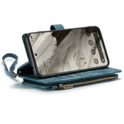 For Google Pixel 8 CaseMe C30 Multifunctional Leather Phone Case(Blue)