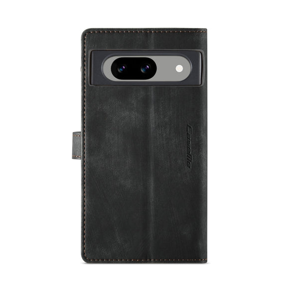 For Google Pixel 8a CaseMe C30 Multifunctional Leather Phone Case(Black)