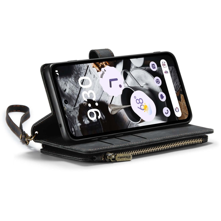 For Google Pixel 8a CaseMe C30 Multifunctional Leather Phone Case(Black)