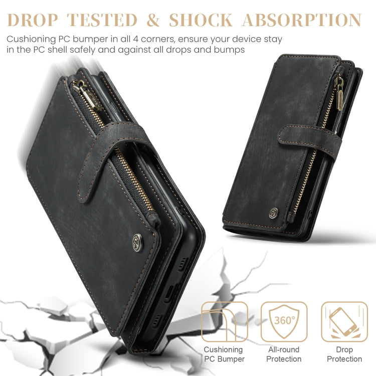 For Google Pixel 8a CaseMe C30 Multifunctional Leather Phone Case(Black)