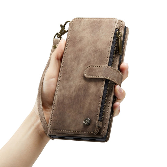 For Google Pixel 8a CaseMe C30 Multifunctional Leather Phone Case(Brown)