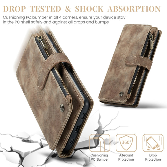 For Google Pixel 8a CaseMe C30 Multifunctional Leather Phone Case(Brown)