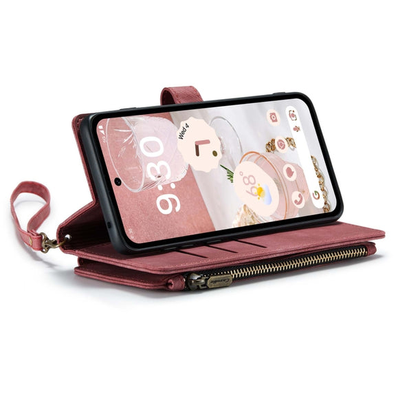 For Google Pixel 8a CaseMe C30 Multifunctional Leather Phone Case(Red)