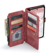 For Google Pixel 8a CaseMe C30 Multifunctional Leather Phone Case(Red)
