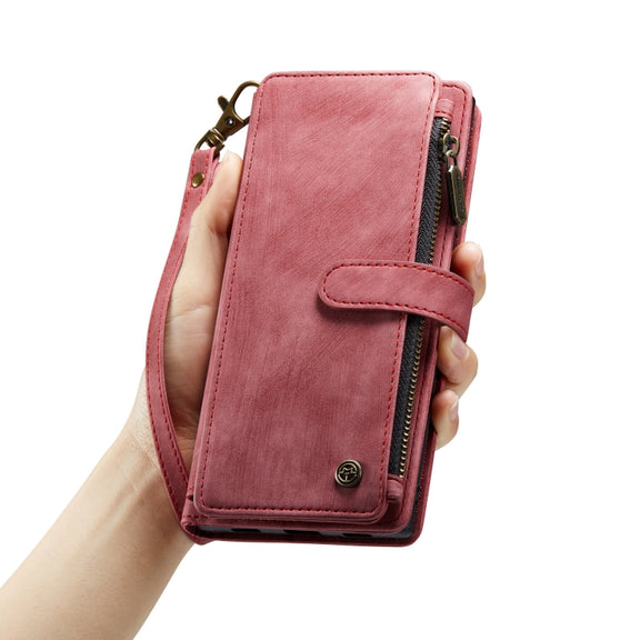 For Google Pixel 8a CaseMe C30 Multifunctional Leather Phone Case(Red)
