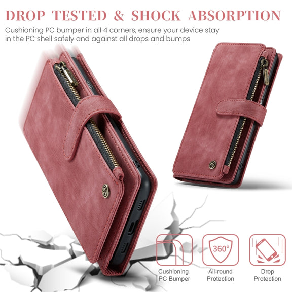 For Google Pixel 8a CaseMe C30 Multifunctional Leather Phone Case(Red)