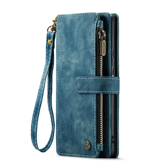 For Google Pixel 8a CaseMe C30 Multifunctional Leather Phone Case(Blue)