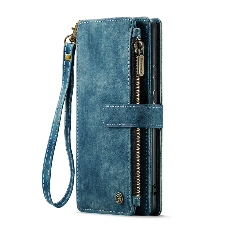 For Google Pixel 8a CaseMe C30 Multifunctional Leather Phone Case(Blue)
