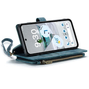 For Google Pixel 8a CaseMe C30 Multifunctional Leather Phone Case(Blue)
