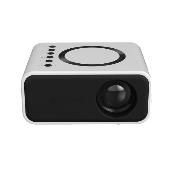T300S 320x240 24ANSI Lumens Mini LCD Projector Supports Wired & Wireless Same Screen, Specification:US Plug(White)